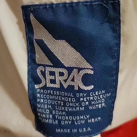 Serac Vintage Ski Snowboarding Winter Made in the USA Jacket Size 38 - Picture 4 of 8
